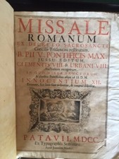 Settecentine missale romanum usato  Novara