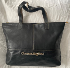 Bolsa tote de couro preta CARMEN STEFFENS comprar usado Bolsa tote de couro preta CARMEN STEFFENS comprar usado  Enviando para Brazil