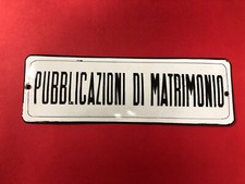 Insegna smaltata targa usato  Milano