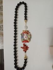 Collana pietra lavica usato  Belpasso
