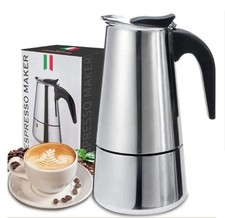 Máquina de café expresso elétrica 2/4/6/9/12 xícaras mocha pot máquina de café la comprar usado  Enviando para Brazil