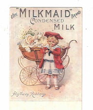 Cartão postal antigo c1905 publicidade - Leite condensado Milkmaid. Tuck's Series 1510 comprar usado  Enviando para Brazil