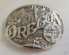 Fivela de cinto selo estado do Oregon bronze maciço design prêmio 1ª edição vintage, usado comprar usado  Enviando para Brazil