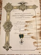 Diploma medaglia merito usato  Imola