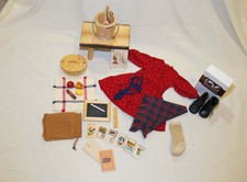 AMERICAN GIRL Kirsten School Story Roupas Banco Balde Bolsa e Suprimentos Almoço PC comprar usado  Enviando para Brazil
