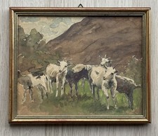 Quadro miniatura capre usato  Calvizzano
