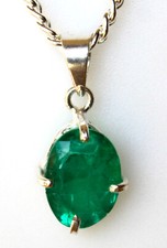 Emeraude verte pendentif d'occasion  Villars-les-Dombes
