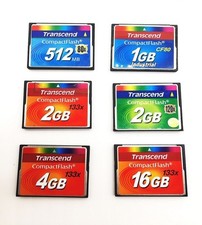 Transcend 512MB 1GB 2GB 4GB 16GB CF Card 80X 133X Industrial CompactFlash Card comprar usado  Enviando para Brazil