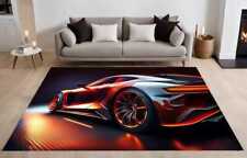 Tapete Supercarro, Tapete de Carro Esportivo, Tapete Automático Dinâmico, Tapete de Corrida, Tapete Caseiro, Tapete de Arte, H comprar usado  Enviando para Brazil