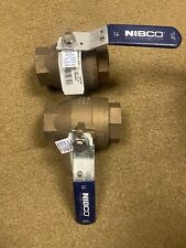 PAR de 2" NIBCO NL951HD T-585-70-66 VÁLVULAS DE ESFERA DE BRONZE ROSCADAS PORTA COMPLETA comprar usado  Enviando para Brazil
