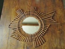 Ancien miroir rotin d'occasion  France