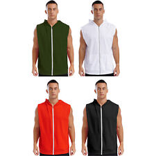 Moletom com capuz masculino moda academia fitness treino blusa regata atlética com capuz comprar usado  Enviando para Brazil