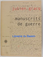 Manuscrits guerre julien d'occasion  Bordeaux-