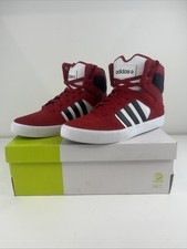Tênis Adidas NEO "Justin Bieber" Vermelho Branco Preto Hitop EUA 9 Raro Como Novo, usado comprar usado  Enviando para Brazil