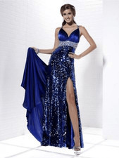 Vestido de baile feminino Tiffany Designs exclusivo 46837 azul - Tamanho 12 comprar usado  Enviando para Brazil