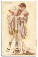 Cartolina illustratore mauzan usato  Trieste