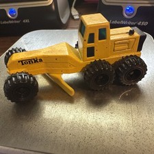 Vintage 1994 Mini Tonka Amarelo Fundido Trator Motoniveladora Construção 3,5" comprar usado  Enviando para Brazil