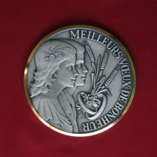 Médaille mariage moderne d'occasion  Montélimar