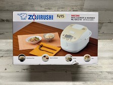 Panela elétrica e aquecedor de arroz Zojirushi Micom 5,5 xícaras não cozidas, bege pérola nova comprar usado  Enviando para Brazil