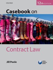 Casebook contract law for sale  UK