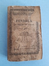 Encyclopédie roret fondeur d'occasion  Uzès