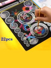 22pcs spirograph geometric for sale  HUDDERSFIELD