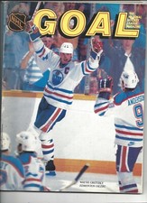 1985 10/20 Goal Magazine hóquei Edmonton Oilers Los Angeles Gretzky 700ª assistência, usado comprar usado  Enviando para Brazil