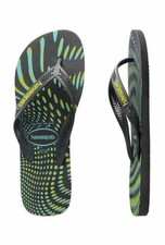 Usado, Havaianas Aero gráficos Tangas, chinelos. tamanho 8. (39 - 40). Preço recomendado para varejo $49.99. Novo com etiquetas. comprar usado  Enviando para Brazil
