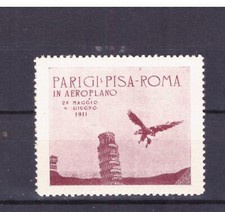Francobolli erinnofilo parigi usato  Italia