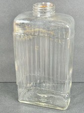 Garrafa de vidro transparente vintage – estilo art déco com nervuras comprar usado  Enviando para Brazil