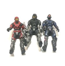 Lote de 3 bonecos de ação McFarlane Toys Halo vermelho espartano azul preto 2010 Leia comprar usado  Enviando para Brazil