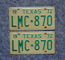 1972 texas license for sale  Boulder