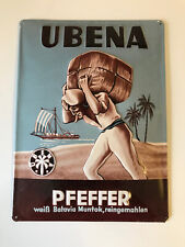Blechschild ubena pfeffer gebraucht kaufen  Homburg