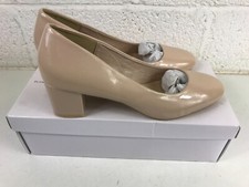 Ladies beige patent for sale  EXETER