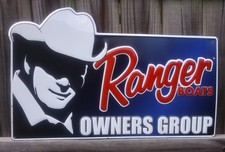 Usado, Placa de grupo de proprietários de barcos Ranger em relevo 17,5" x 28" alumínio comprar usado  Enviando para Brazil
