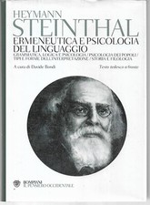 Steinthal ermeneutica psicolog usato  Anzio
