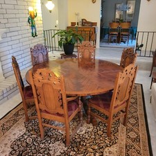 solid dining set 6 seat oak for sale solid dining set 6 seat oak for sale Kent
