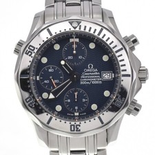 Relógio masculino automático OMEGA Seamaster 300M 2598.80 cronógrafo mostrador azul #138702 comprar usado  Enviando para Brazil