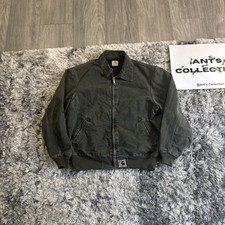 Jaqueta Vintage Carhartt Santa Fe J102 MOS Verde TAG CORTADA Waffle Forrada WorkWear, usado comprar usado  Enviando para Brazil