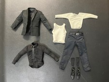 Terno preto completo Hot Toys MMS220 The Wolverine Marvel X-Men escala 1/6 com sapatos comprar usado  Enviando para Brazil
