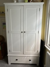 Painted wooden wardrobe for sale  BEDFORD