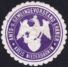 Siegelmarke amts gemeindevorst gebraucht kaufen  Wittenberg