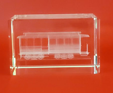 PESO DE PAPEL CRISTAL CORTE LASER TREM COM CAIXA🚆 comprar usado PESO DE PAPEL CRISTAL CORTE LASER TREM COM CAIXA🚆 comprar usado  Enviando para Brazil