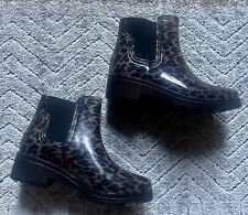 leopard print welly boots for sale  SWANSEA