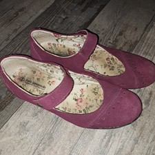 Damen ballerina aubergine gebraucht kaufen  Hagen