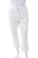 Jeans feminino armação algodão com zíper abotoado branco tamanho 29, usado comprar usado  Enviando para Brazil