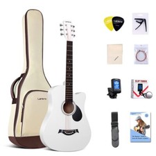 Guitarra blanca electroacustic d'occasion  Expédié en Belgium