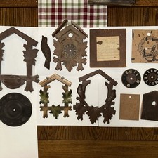 Lote antiguo piezas reloj cuco segunda mano  Embacar hacia Mexico