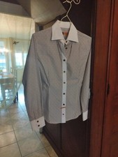Chemise blanche rayures d'occasion  Nogent