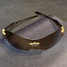 Óculos de sol feminino vintage Oakley envoltório marrom com detalhes em bronze, usado comprar usado  Enviando para Brazil